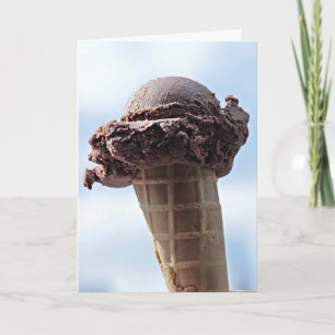 CARTES DE FÊTE DES PÈRES EN CÔNE DE CRÈME GLACE CH