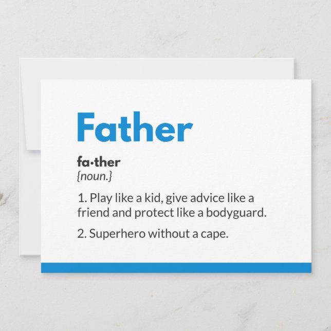 Cartes de fête des pères super-héros Superdad (Devant)