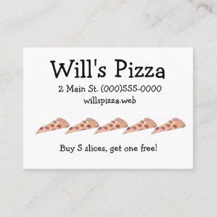 Cartes de fidélité client "Pizza"