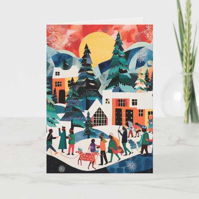 Cartes de fin de année d'art Abstraits (Devant)