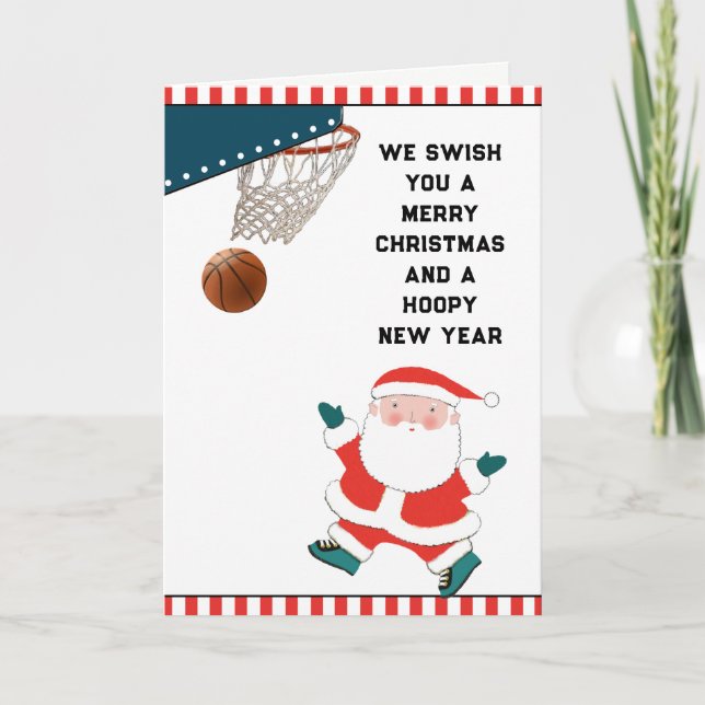Cartes de fin de année de basket-ball (Devant)