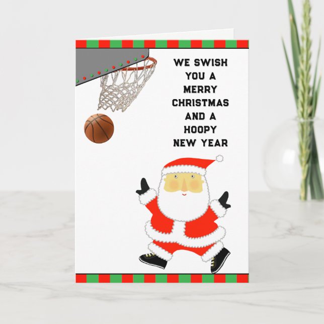 Cartes de fin de année de basket-ball (Devant)