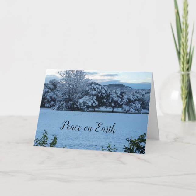 Cartes de fin de année de la paix sur Terre (Devant)