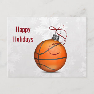 cartes de fin de année de l'ornement de basket-bal