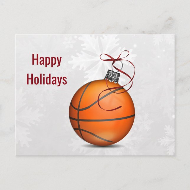 cartes de fin de année de l'ornement de basket-bal (Devant)