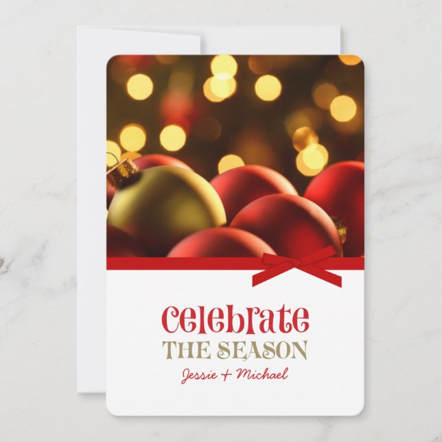 Cartes de fin de année de Noël (Devant)