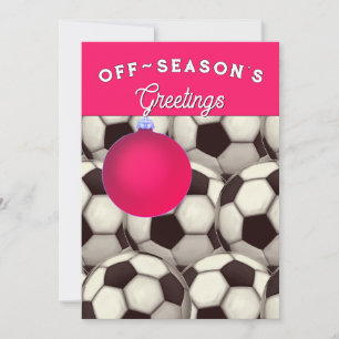 Cartes de fin de année de Noël de football