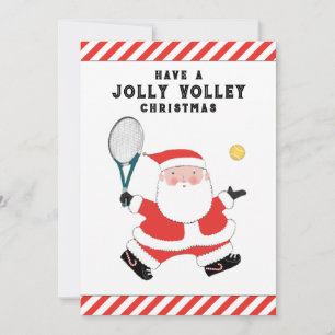 Cartes de fin de année de Noël de Tennis Créatif