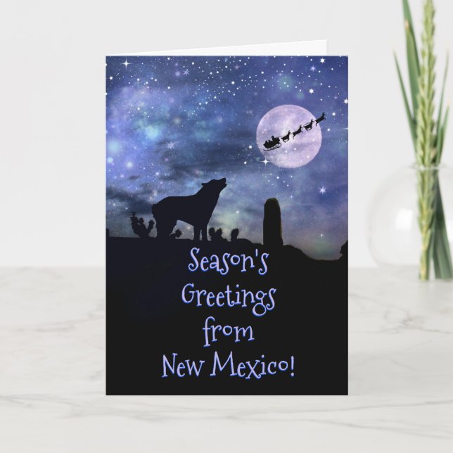 Cartes de fin de année de Noël du Nouveau-Mexique (Devant)