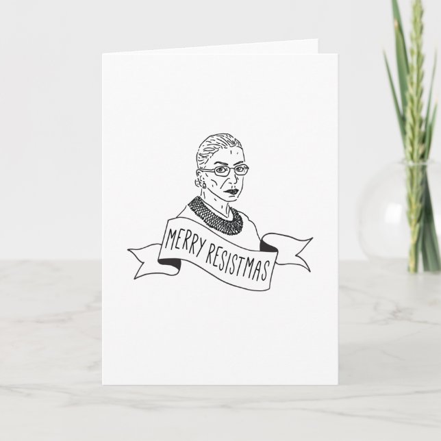 cartes de fin de année "Joyeuses Résistmes" - RBG (Devant)