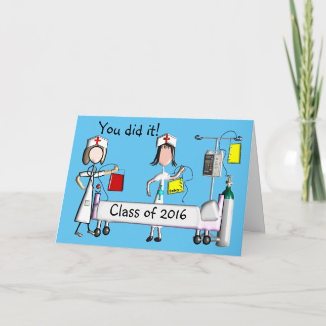 Cartes de fin d'études des infirmières Classe de 2 (Devant)