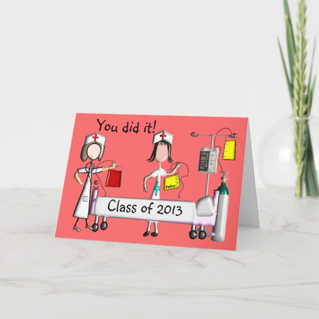 Cartes de fin d'études des infirmières Classe de 2 (Devant)
