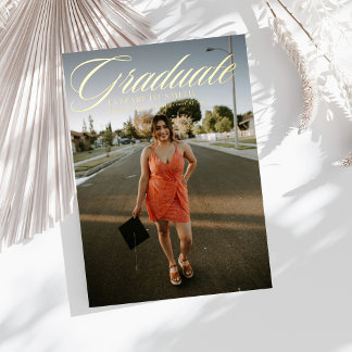 Cartes de fin d'études minimalistes 4 photos