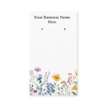 Cartes de fleur sauvage / cartes de visite