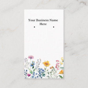 Cartes de fleur sauvage / cartes de visite