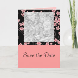 Cartes de fleurs de cerisier sur fond noir