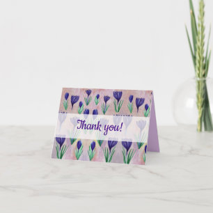 Cartes de fleurs de crocus