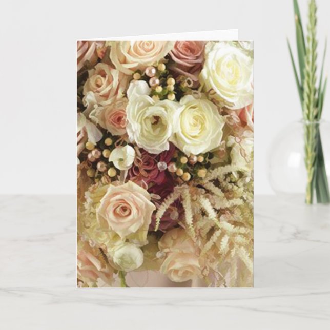 Cartes de fleurs de mariage (Devant)
