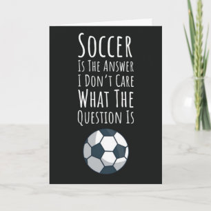 Cartes de football drôles Enfants Joueur d'équipe 