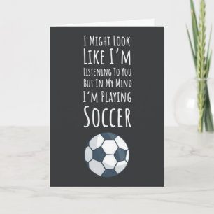 Cartes de football drôles Humour Joueur Sport Équi