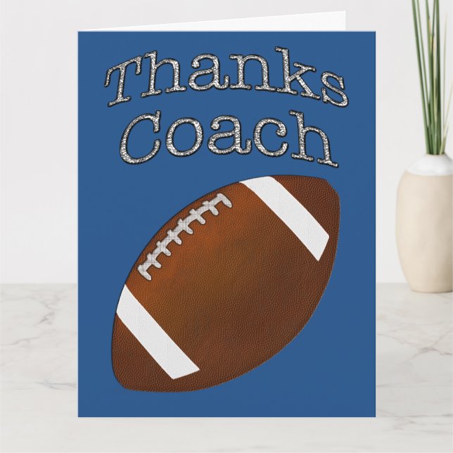 Cartes de football pour entraîneurs VOTRE MESSAGE  (Devant)