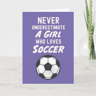 Cartes de football rose mignonnes pour filles enfa