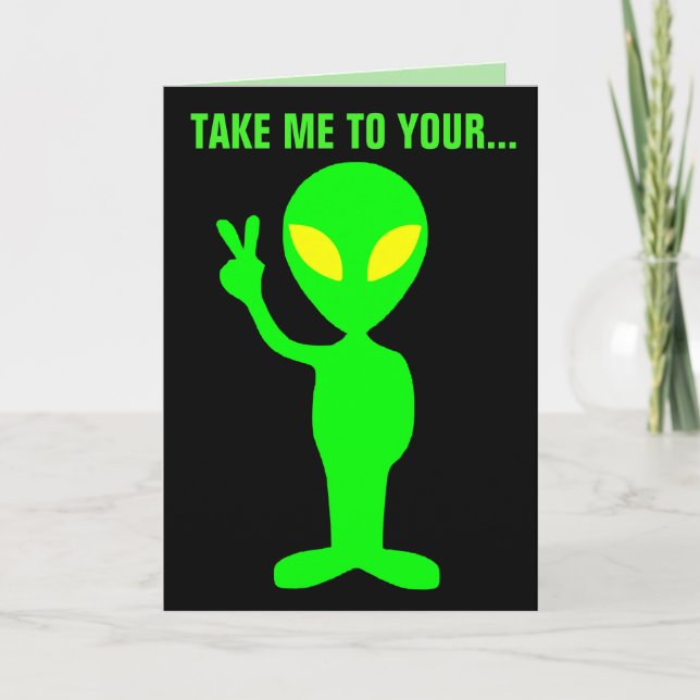 CARTES DE GÂTEAU FUNNY ALIENS (Devant)