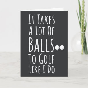 Cartes de golf amusantes pour lui Papa Grand-père 