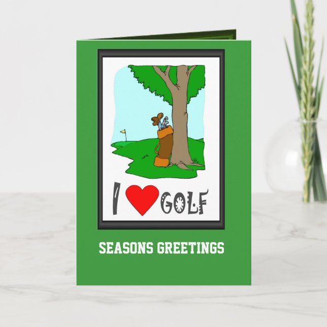 Cartes de golf, J'adore le golf (Devant)