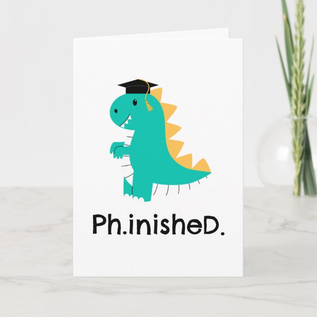 cartes de graduation phd amusantes (Devant)