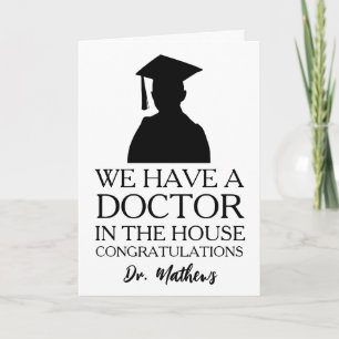 cartes de graduation phd amusantes