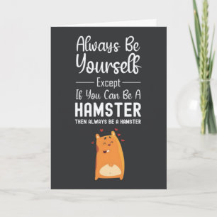 Cartes de hamsters mignons amateur d'animaux drôle