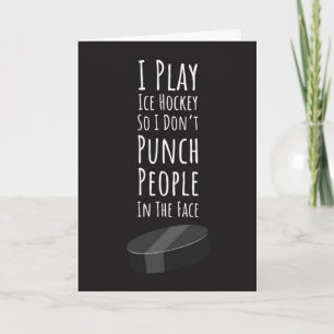 Cartes de hockey sur glace amusantes Humour Amateu