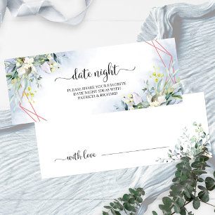 Cartes de Jar de Nuit de Date de Fête de Fiançaill