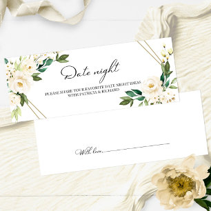 Cartes de Jar de Nuit de Date de Fête de Mariage F