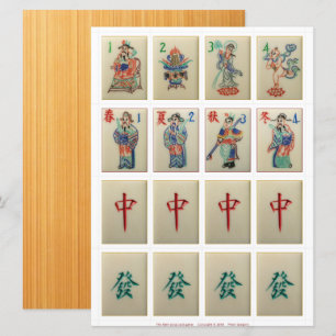 Cartes de jeu (1) - Fleurs, Saisons, Dragons