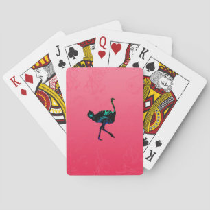 Cartes de jeu Abstraites d'autruche