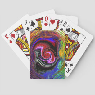 Cartes de jeu abstraites du Roi de détermination