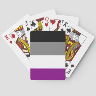cartes de jeu asexuelles de drapeau