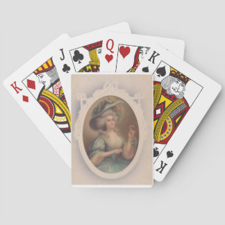 Cartes de jeu bleues de comtesse