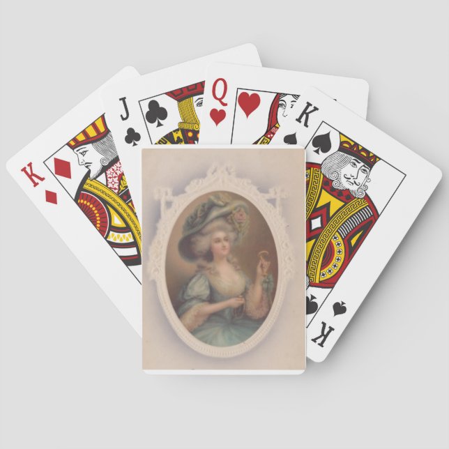 Cartes de jeu bleues de comtesse (dos)