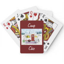 Cartes de jeu Camp Chic