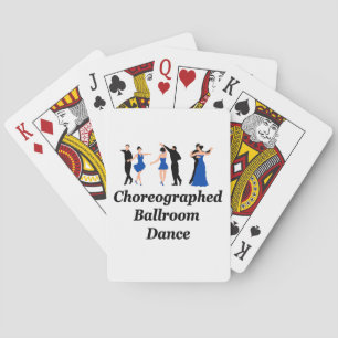 Cartes de jeu chorégraphiées de danse de salle de