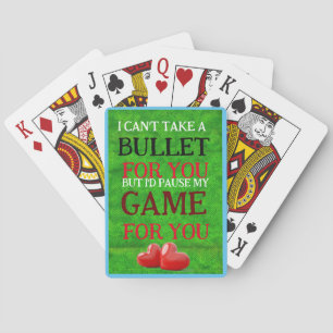 Cartes de Jeu Classique avec un Coeur d'Amour char