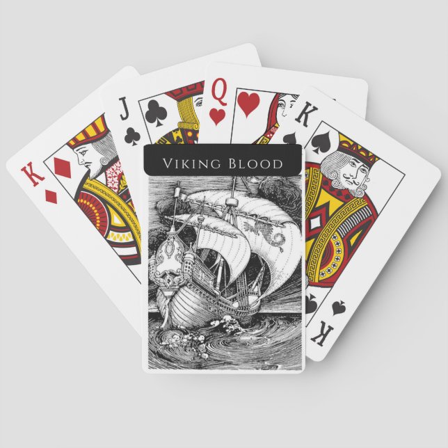 Cartes de jeu classique Viking Blood (dos)