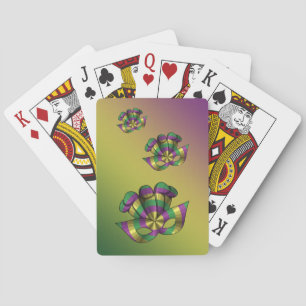 Cartes de jeu classiques de masque de mardi gras