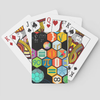 Cartes de jeu classiques de maths