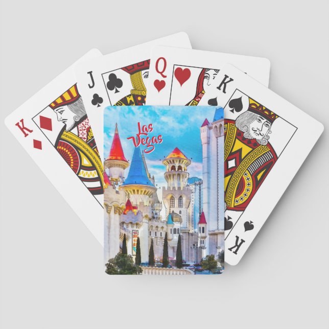 Cartes de jeu classiques Excalibur Las Vegas (dos)