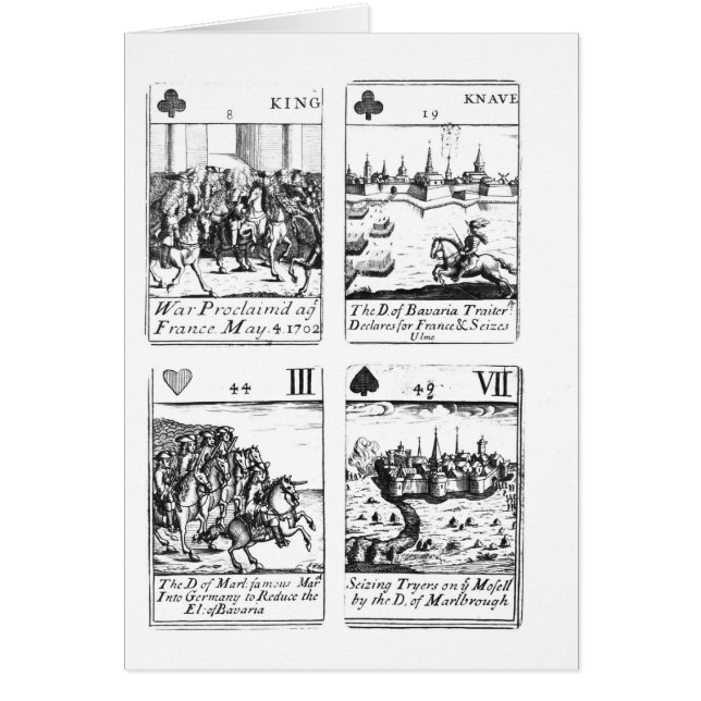 Cartes de jeu commémorant (Devant)