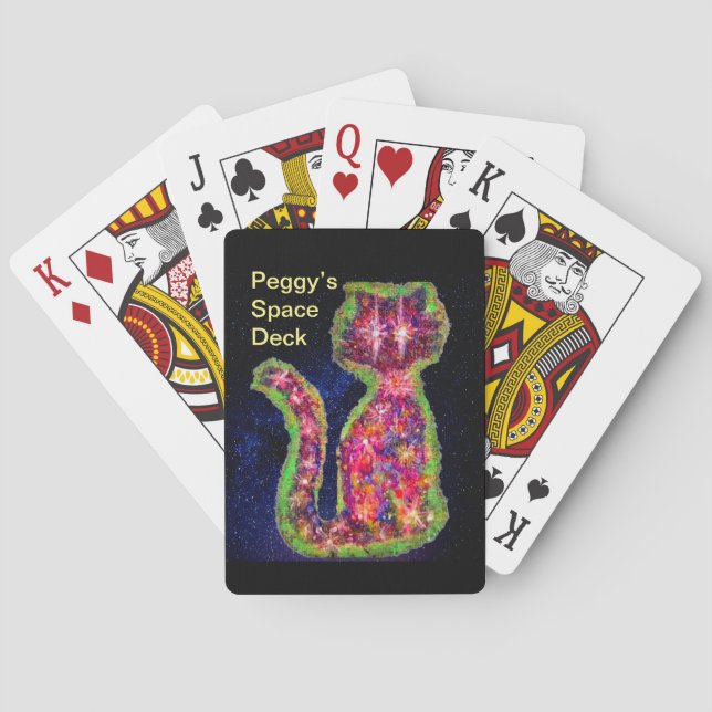 Cartes de jeu Cosmic Cat (dos)